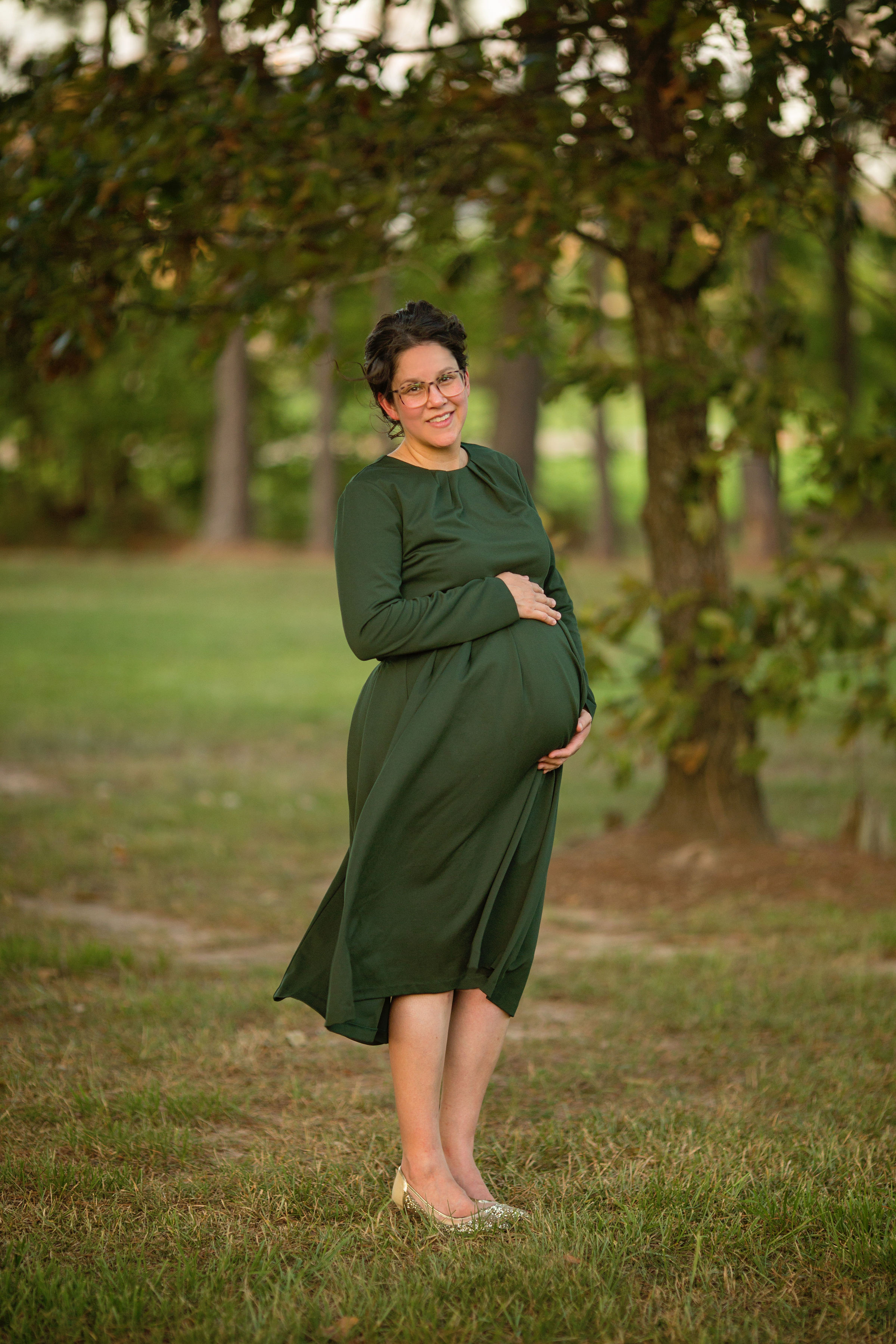 modest maternity dress